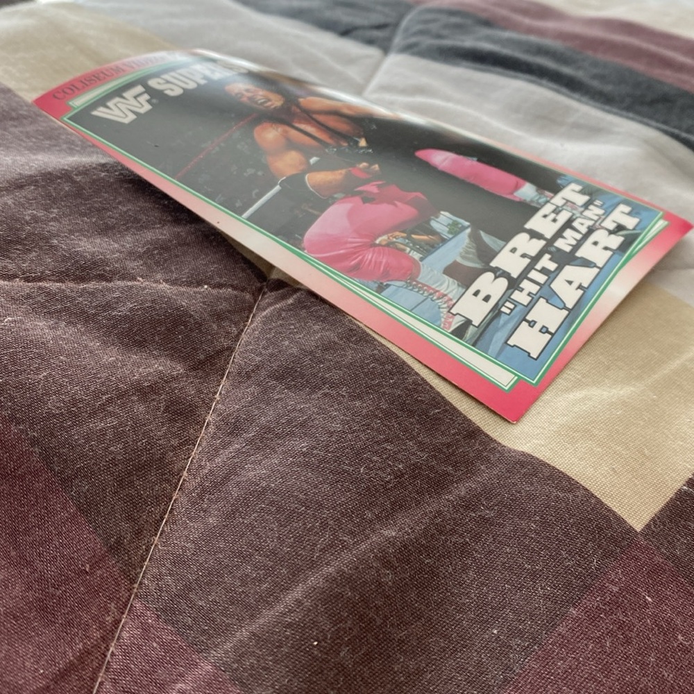 Vintage WWF Superstar Bret 'Hit Man' Hart Postcard - Picture 5 of 17